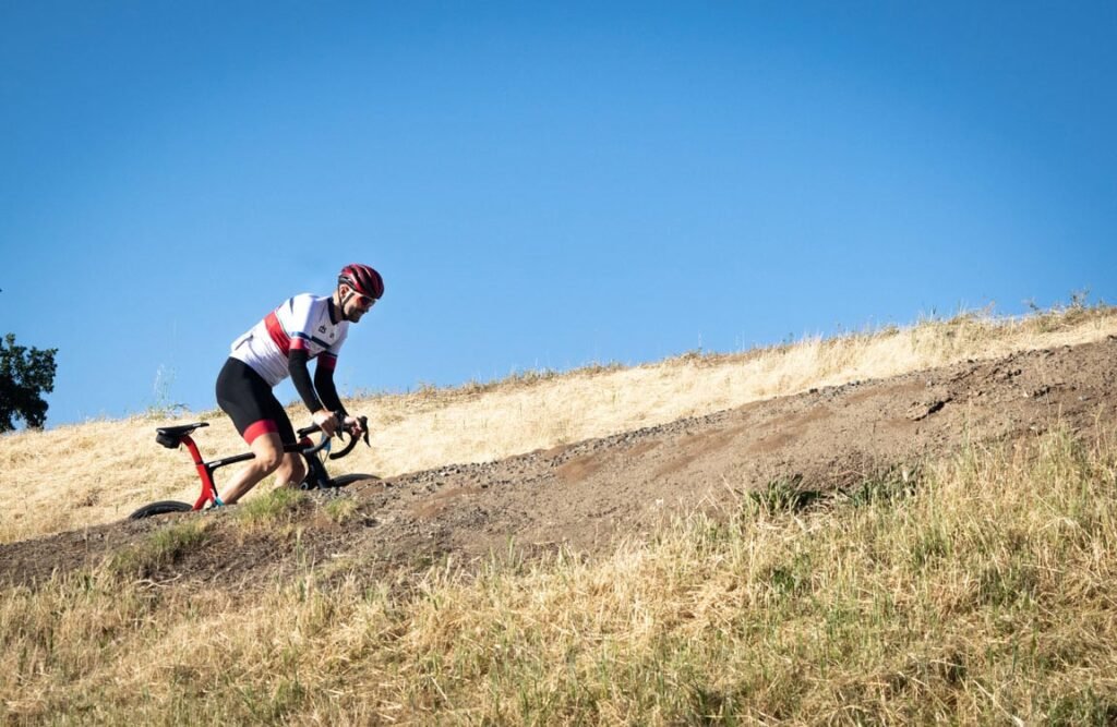 Cyclist building stamina for long-distance cycling with hill training